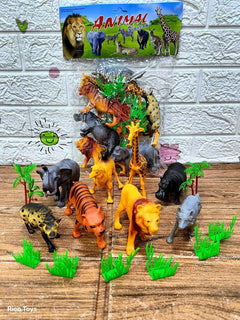 Wild Forest Animal Set - 8 pieces