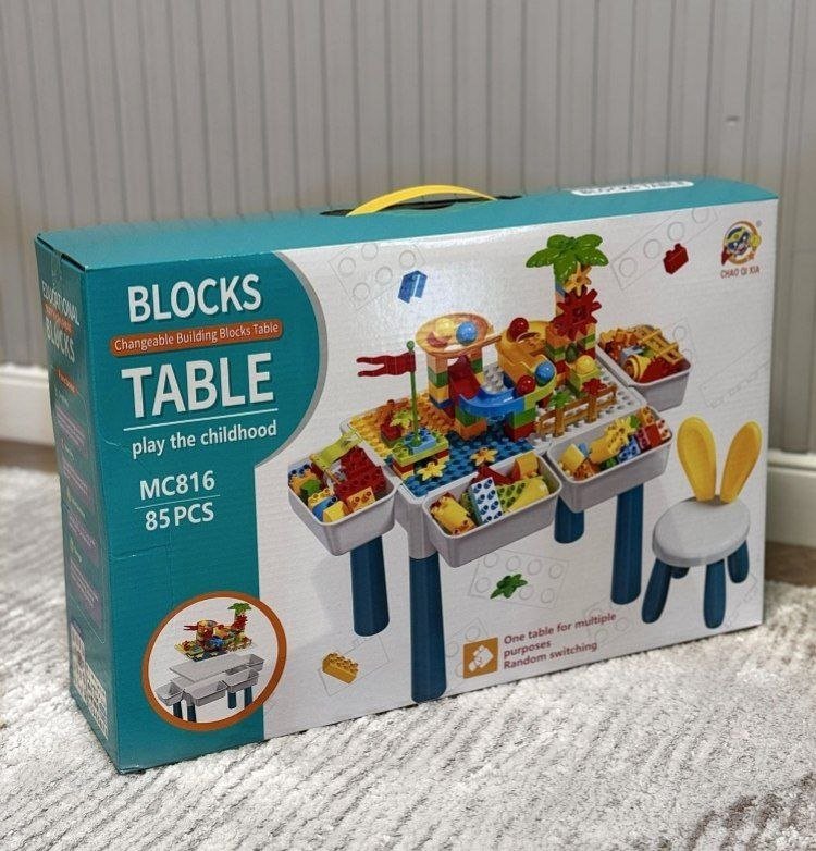 6-in-1 Educational LEGO Table - 35x25 cm