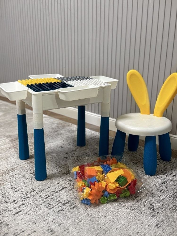 6-in-1 Educational LEGO Table - 35x25 cm